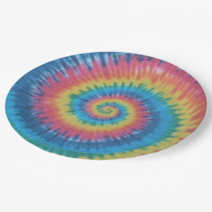 Tie Dye Paper Plates