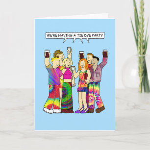 Tie Dye Party Invitation