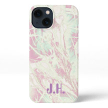 Tie Dye | Pastel Pink Mint Green Monogram