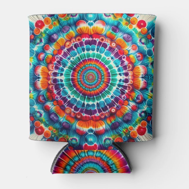 Tie Dye Pattern Can Cooler (Front)
