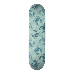Tie Dye Pattern Of Crabs Skateboard