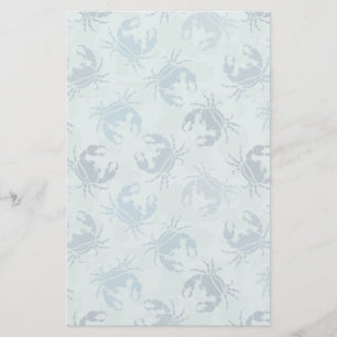 Tie Dye Pattern Of Crabs Stationery