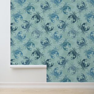 Tie Dye Pattern Of Crabs Wallpaper