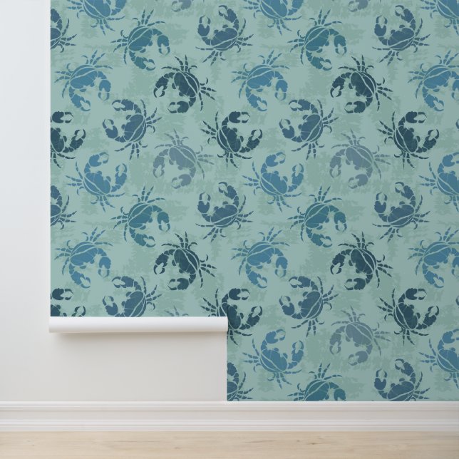 Tie Dye Pattern Of Crabs Wallpaper (Application)