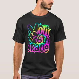 Tie Dye Peace Out 6th Grade Graduation Last Day Of T-Shirt