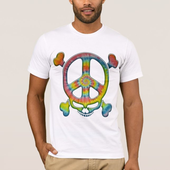 Tie-Dye Peace Pirate T-Shirt (Front)