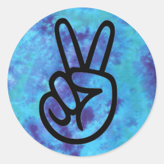 Tie-Dye Peace Stickers
