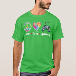 Tie dye peave love gaming controller T-Shirt
