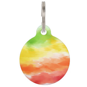 Tie Dye Pet Tag