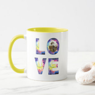Tie Dye Photo Love Mug