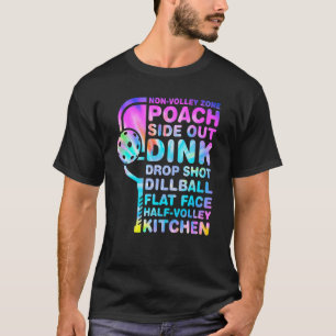 Tie Dye Pickleball Dink Kitchen Terminology T-Shirt