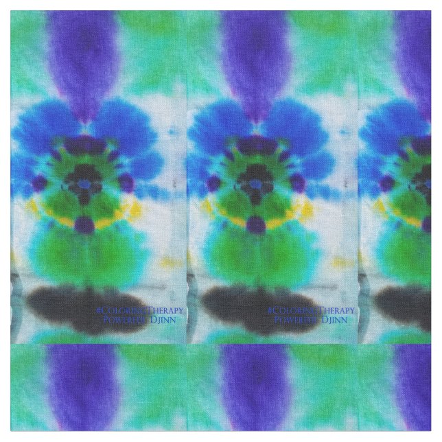 Tie-Dye Powerful Djinn fabric (Close Up)