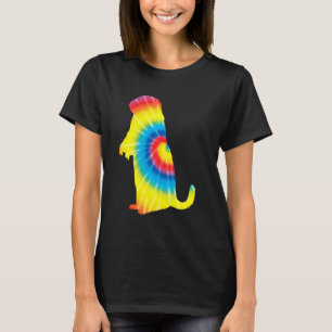 Tie Dye Prairie Dog Rainbow Print Rodent Hippie Pe T-Shirt