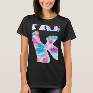 Tie Dye Pre K Cute Prek First Day Of School Girls  T-Shirt