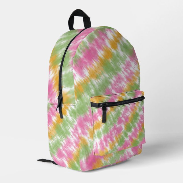 Tie Dye Printed Backpack (Back Corner Left)