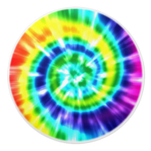 Tie Dye Rainbow (2).jpg Ceramic Knob