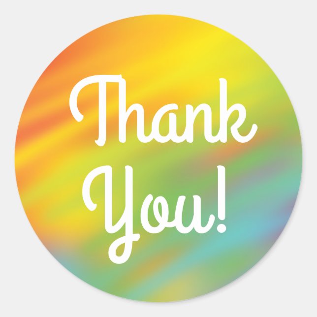 Tie Dye Rainbow Birthday Party Kids Cute Classic Round Sticker (Front)