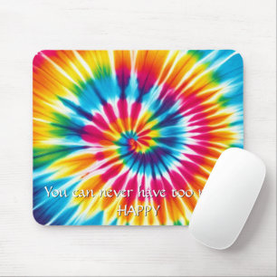 Tie Dye Rainbow Burst Mouse Pad
