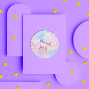 Tie Dye Rainbow Classic Round Sticker