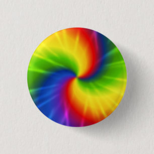 Tie Dye Rainbow Pattern 3 Cm Round Badge