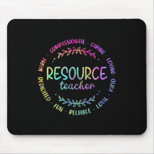 Tie Dye Resource Teacher Appreciation For Women Me Mouse Mat