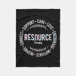 Tie Dye Resource Team Special Education Teacher Fo Fleece Blanket