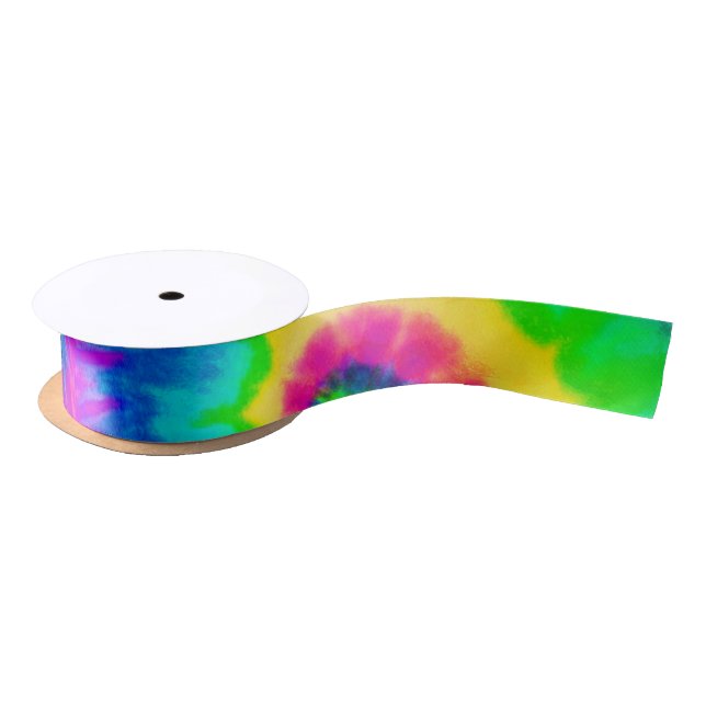 Tie Dye Ribbon HAMbyWG Satin Ribbon (Spool)