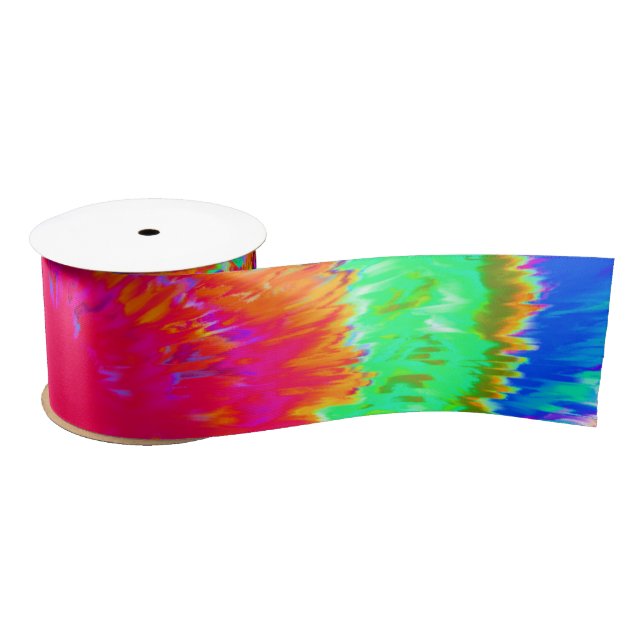 Tie Dye Ribbon  Satin Ribbon (Spool)