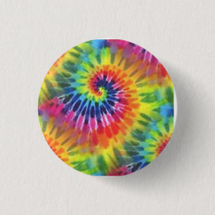 Tie Dye Round Button