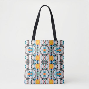 Tie Dye Seamless Pattern. Ethnic Abstract. Psyched Tote Bag