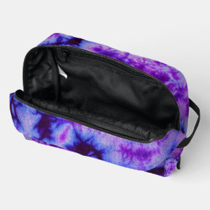 Tie Dye Shades of Purple & Blue Dopp Kit