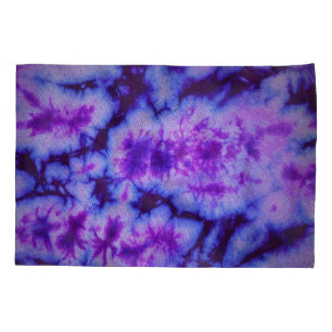 Tie Dye Shades of Purple & Blue Pillowcase