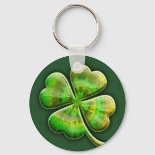 Tie-Dye Shamrock II Key Ring