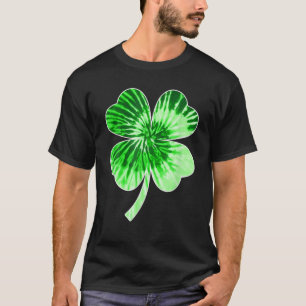 Tie Dye Shamrock St Patricks Day Funny Men Women K T-Shirt