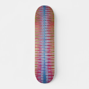 Tie Dye Skateboard - Blue Stripe