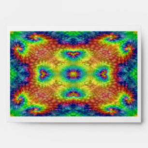 Tie Dye Sky Vintage Fractal Kaleidoscope Envelopes