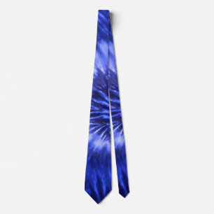 Tie-Dye Spiral Swirl - Blue Tie