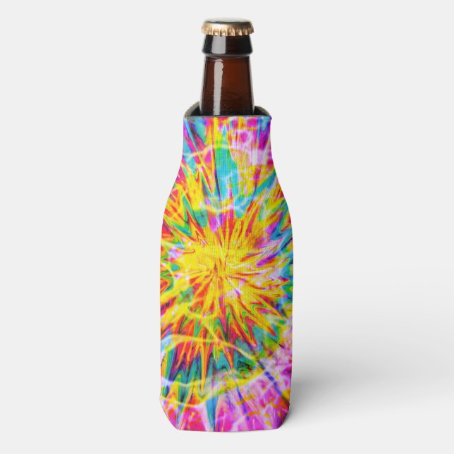 TIE DYE SPLASH  BOTTLE COOLER (Bottle Front)