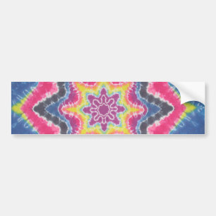 Tie Dye Star Bumper Sticker