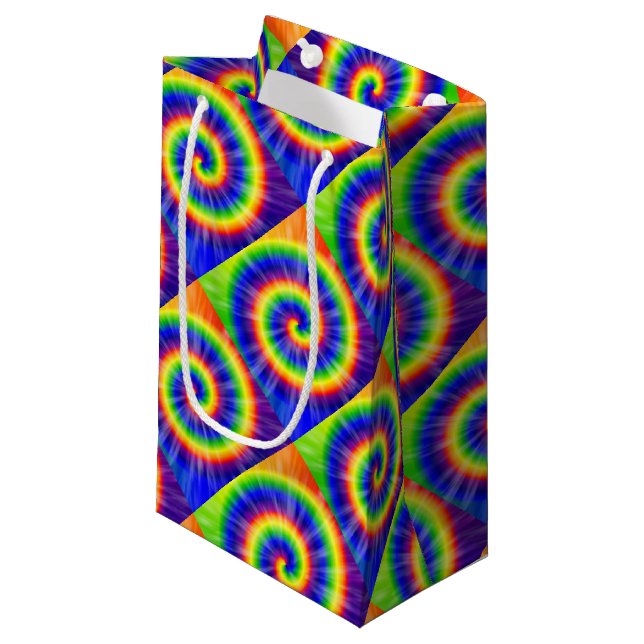 Tie-Dye Starburst Gift Bag (Front Angled)