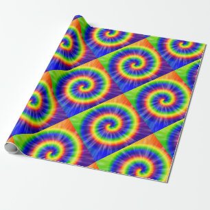 Tie Dye Starburst Wrapping Paper