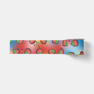Tie Dye Strawberry Fields Grosgrain Ribbon
