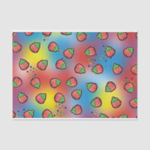 Tie Dye Strawberry Fields Tissue Paper