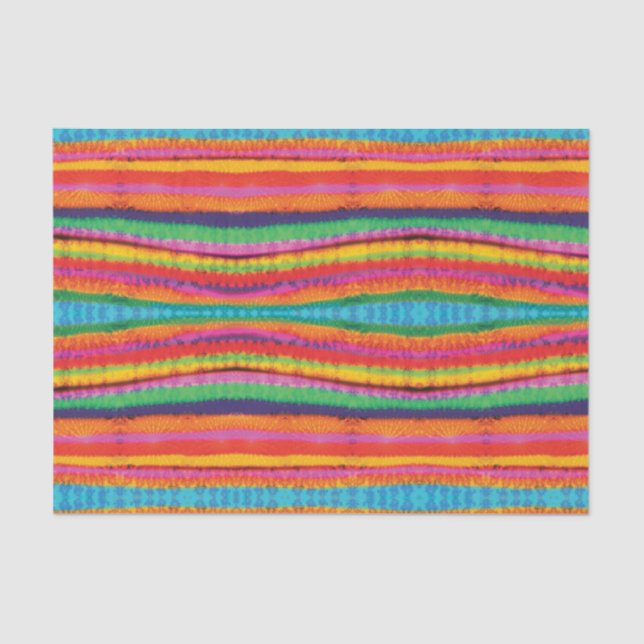 Tie Dye Stripes Tissue Paper (Front)
