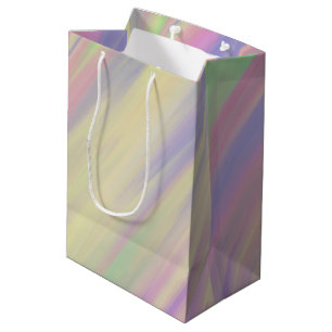 Tie Dye Style Multi Colour Blended Background Medium Gift Bag