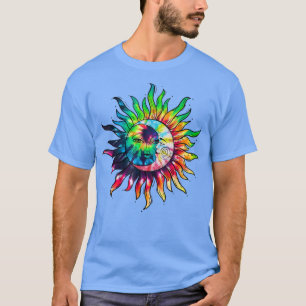 Tie Dye Sun Moon Love Boho Chic Retro 70s 80s Aest T-Shirt