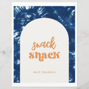 Tie Dye Surf Party   Snack Shack Sign