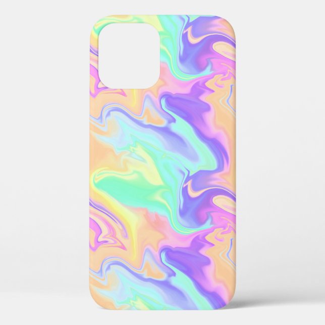 Tie Dye Swirl Pastel Groovy Case-Mate iPhone Case (Back)