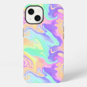 Tie Dye Swirl Pastel Groovy iPhone 13 Case