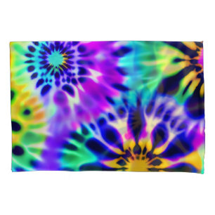 Tie Dye Swirling Pattern Design Pillowcase